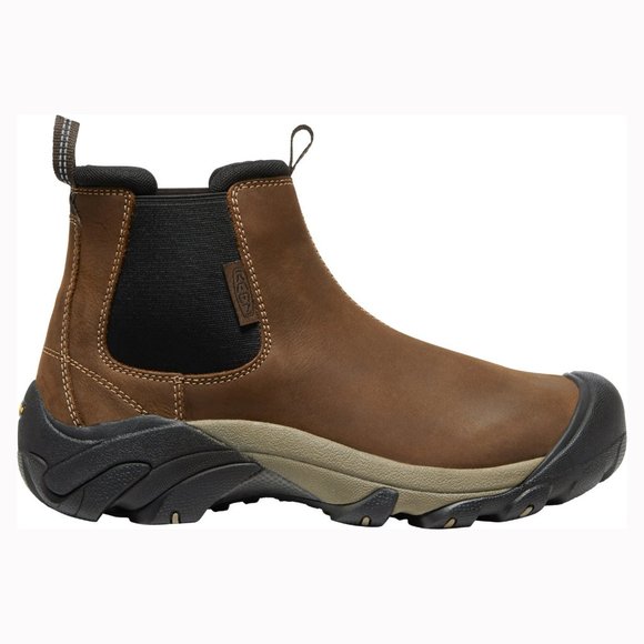 Brand New Keen Men Slip-on Targhee 2 Chelsea Hiking Casual Leather Boots - Picture 2 of 11